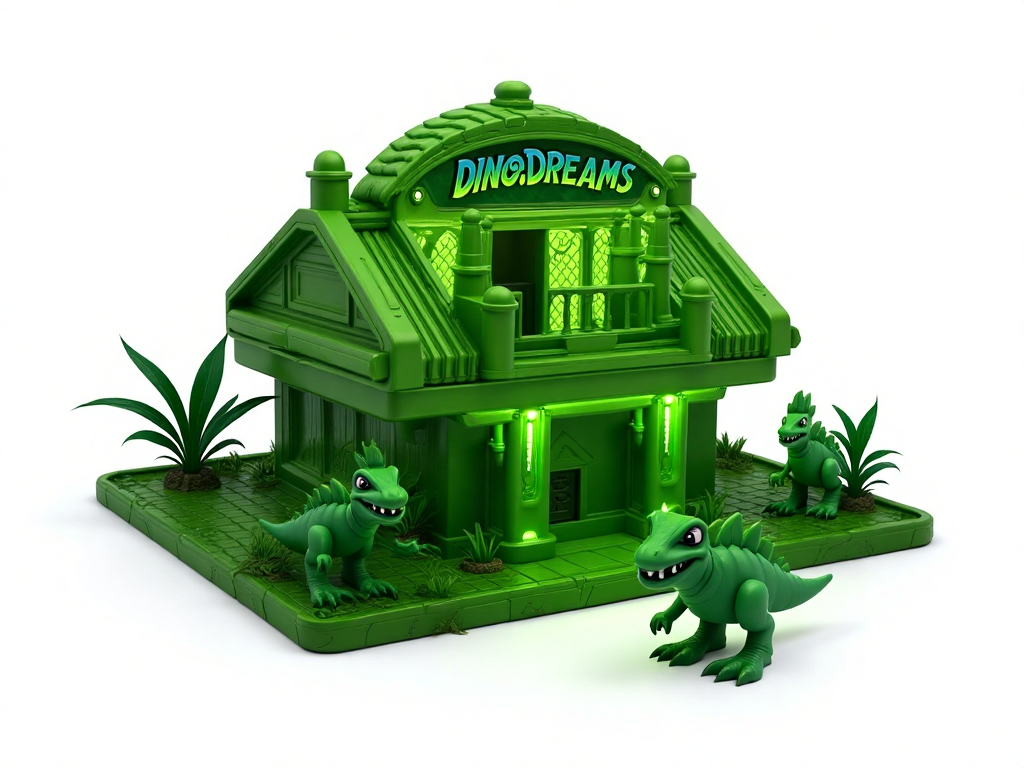 Glow-in-the-Dark Dino Playset
